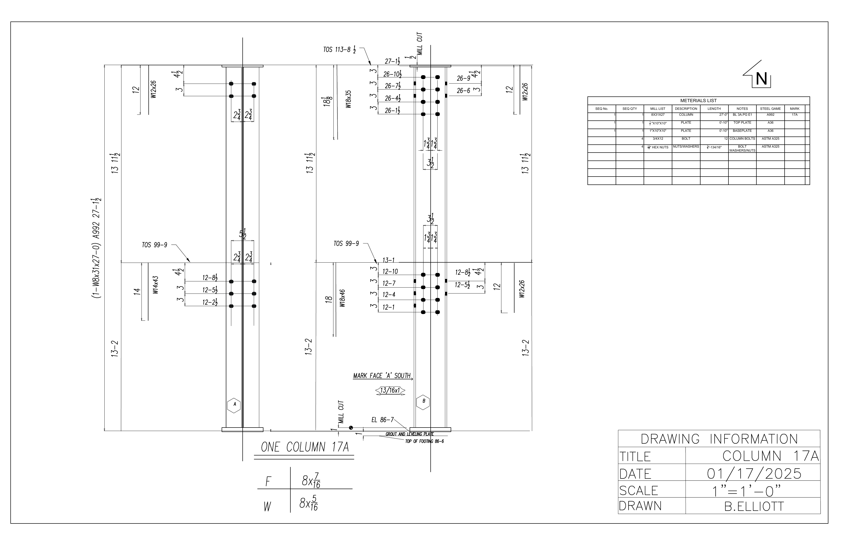 Steel Fabrication Shop Drawings
